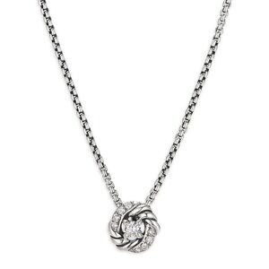 David Yurman Infinity Pendant Necklace with Diamonds